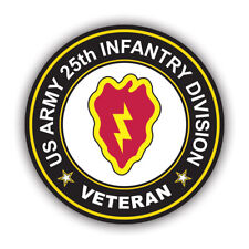 25th Infantry Division Veteran Sticker Decal - Weatherproof - tropic lightning picture