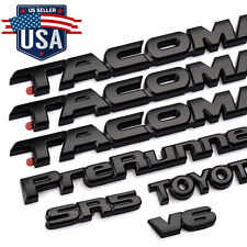 7PCS Kit Overlay Blackout Fit For 2005-2015 Tacoma Prerunner V6 Emblem Nameplate picture