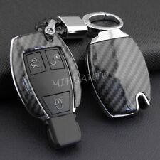 Carbon Fiber Key Fob Cover Case For Mercedes W204 W205 W212 X156 X253 W166 X204 picture