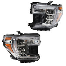 Headlight Set For 19-21 GMC Sierra 1500 Driver/passenger Side Halogen Headlight picture