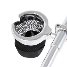 Universal Motorcycle Handlebar Cup Holder Chrome Drink Basket Fit For Harley picture