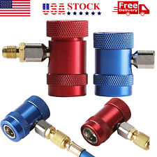 2PC R1234yf Quick Connector Adapter Coupler Auto A/C Manifold Gauge Set Low/High picture