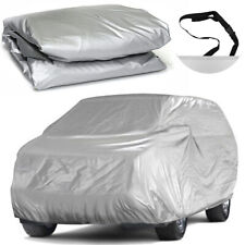 4.8M Full Car Cover In/Outdoor Dust UV Sun Snow Protection Silver Fit For SUV picture