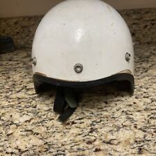 1960’s Nesco Deluxe Safety Motorcycle Or Snowmobile Helmet Corduroy Ear Flaps picture