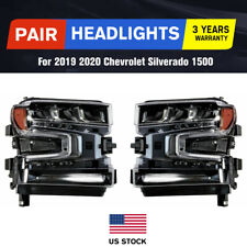 For 2019 2020 Chevrolet Silverado 1500 LED Headlight Set OEM 84621850 LH RH Pair picture