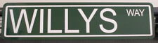 METAL STREET SIGN WILLYS way JEEP GASSER picture