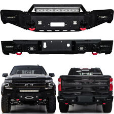 For 2019-2021 Chevy Silverado 1500 Front or Rear Bumper with D-Rings & Lights picture