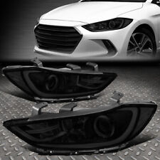 FOR 17-18 ELANTRA SEDAN SMOKED HOUSING CLEAR CORNER PROJECTOR HEADLIGHT LAMPS picture
