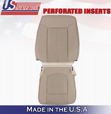 2011 2012 For Ford F250 F350 Lariat Driver Top & Bottom Leather Seat Covers Tan picture