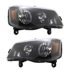 Car Headlight for 08-16 Chrysler Town&Country,11-18 Grand Caravan,Clear, 1Pair picture