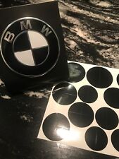 BLACK AND WHITE Emblem Overlay Sticker For BMW 640i 650i xDrive Alpina B6 picture