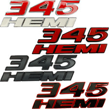 345 HEMI Emblem Nameplate For Dodge Ram Jeep Chrysler Badge picture