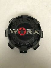 Worx By Ultra 8 Lug Matte Black Wheel Center Cap 30171765F-A Tall LG1207-40 picture