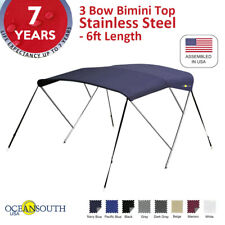 3 Bow BIMINI TOP Stainless Steel - 6ft Long | 46