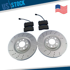 For Alfa Romeo Stelvio Front Brake Pads&Drilled Upgraded Rotors #11339 US Stock picture