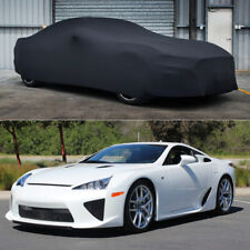 Indoor Car Cover Stain Stretch Dust-proof Custom Black For Lexus LFA 2010-2012 picture
