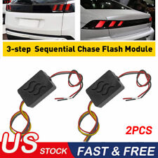 2X 3-Step Sequential Flow Semi Dynamic Chase Flash Tail Light Module Boxes picture
