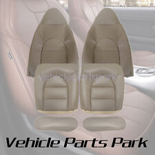 1999 2000 For Ford F250 F350 Replacement Driver+Passenger Leather Seat Cover TAN picture