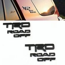 2x Left & Right 4Runner TRD Off Road Badge Side Quarter Emblem - Matte Black picture