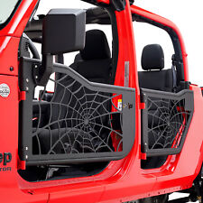 EAG Tubular Door Spider Web with Side View Mirror Fit for 20-22 Jeep Gladiator picture