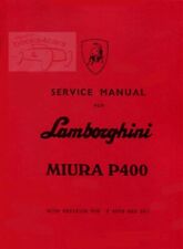 MIURA SHOP MANUAL LAMBORGHINI SERVICE REPAIR BOOK picture