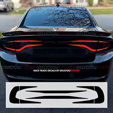 For Charger 2015-2023 Tail Light Race Track Rear Overlay Decal Vinyl Black D8 picture