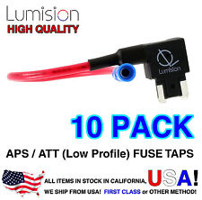 Lumision Add-A-Circuit 10 Pack Low Profile APS ATT Fuse Tap Lot Dash Cam Radar picture