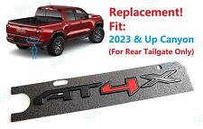 1PC Matte Black Red Rear Tailgate AT4X Emblems Badge 2023-2024 GMC Canyon AT4X picture