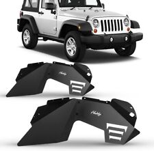Textured Front Inner Fender Liners For 2007-2018 Jeep Wrangler JK JKU 2PCS Steel picture