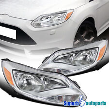 Fits 2012-2014 Ford Focus Headlight Head Lamps Left Right 12-14 Replacement Pair picture