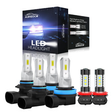 For Nissan Maxima 2009-2015 LED Headlights 6 Bulbs 9005 H11 H11 Kit + Fog Light picture