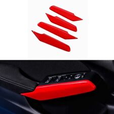 4x ABS Glossy Red Door Armrest Panel Cover Trim For Acura Integra 2023-2024 picture