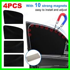 4Pcs  Magnetic Car Side Front Rear Window Sun Shade Curtains Cover UV Shield US picture