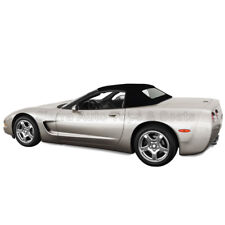 Fits: 1998-2004 Corvette, Convertible Top w/Glass Window, Black Sailcloth Vinyl picture