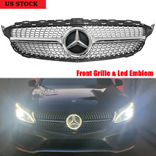 AMG Diamond Grill 2015 2016-2018 For Mercedes-Benz Front Grille W205 C200 C300 picture