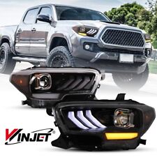 Headlights For 2016-2019 Toyota Tacoma 20-23 Tacoma SR SR5 LED DRL Projector picture