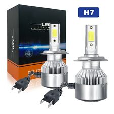 2× H7 LED Headlight Bulbs Conversion Kit High Low Beam 6000K White picture