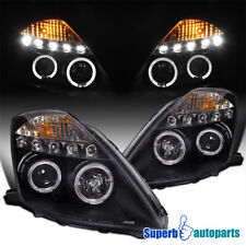Fits 2003-2005 03-05 350Z Z33 Black Halo Projector Headlights LED Strip picture