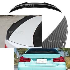 For 12-18 BMW F30 F80 4 Door Sedan Rear Trunk Spoiler Lip Wing PSM Style Carbon picture