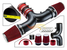 BCP RW RED For 2003-2008 Dodge Ram1500 5.7L V8 Dual Twin Air Intake Kit+Filter picture