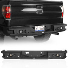 Fit 2006-2014 Ford F-150 Off-road Steel Rear Back Bumper w/ License Plate Holder picture