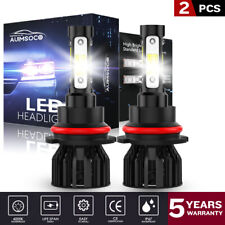 9004/HB1 Super Bright White LED Headlight Bulbs 2x High/Low Beam Conversion Kit picture