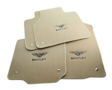 Floor Mats For Bentley Flying Spur Tailored Beige Carpets With Emblem LHD NEW  picture