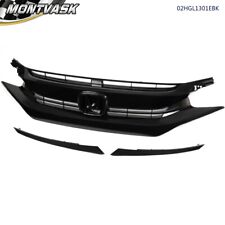 Fit For 16-21 Honda Civic 10th Factory Style Glossy Black Front Hood Mesh Grille picture