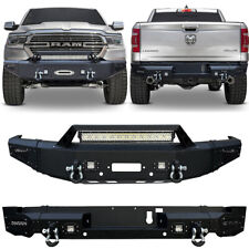 Vijay Fits 2019-2024 Dodge Ram 1500 Front and Rear Bumper w/LED Lights&D-ring picture