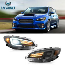 2PCS LED Projector Headlight Assembly For 15-20 Subaru WRX w/Dynamic Turn Signal picture
