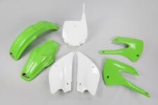 UFO Complete Plastics Kit Green/White KAKIT207999 for Kawasaki KX85 2001-2013 picture