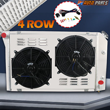 4 Row Radiator Shroud Fans For Chevy Corvette C3 Coupe 5.0L 5.7L V8 AT 1977-1982 picture