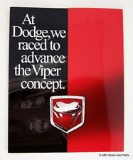 1999 Dodge Viper GTSR GTS R Concept Auto Show Sales Brochure Literature picture