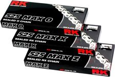 RK Chain 525 Max O-Ring Sealed Motorcycle Chain 110 Links Natural 525MAXO-110 picture